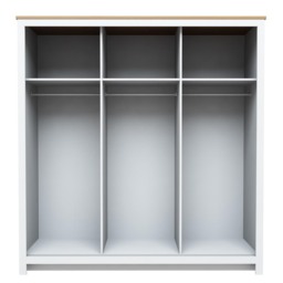 Lexington 3 Door White Sliding Wardrobe with Mirror - Wilko - thumbnail 3