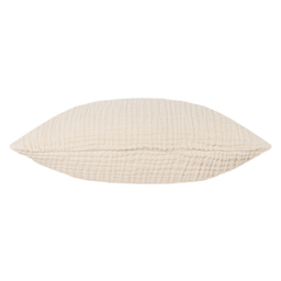 Yard Lark Natural Muslin Cotton Cushion - Size: 45 x 45 cm - Cream - Yard Living - Wilko - thumbnail 5