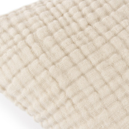 Yard Lark Natural Muslin Cotton Cushion - Size: 45 x 45 cm - Cream - Yard Living - Wilko - thumbnail 4