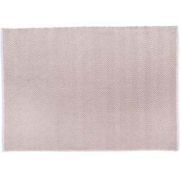 Hug Rug Rose Woven Herringbone Rug 160 x 230cm - Pink - Wilko