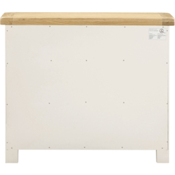 Seconique Windsor 2 Door 2 Drawer Ivory and Oak Sideboard - Size: 81.5 x 97 x 40cm - Ivory/Oak - Wilko - thumbnail 7
