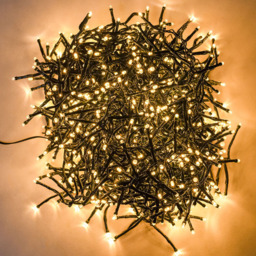 The Christmas Centre 50 Warm White LED Multifunction Green Cable String Light 5m - Size: 500 x 0.5 x 1cm - Wilko - thumbnail 1