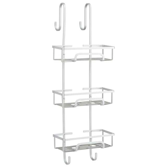 House of Home 3-Tier Over Door Shower Caddy - Size: 79 x 28 x 20.5cm - Silver - Wilko - image 1
