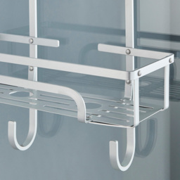 House of Home 3-Tier Over Door Shower Caddy - Size: 79 x 28 x 20.5cm - Silver - Wilko - thumbnail 4