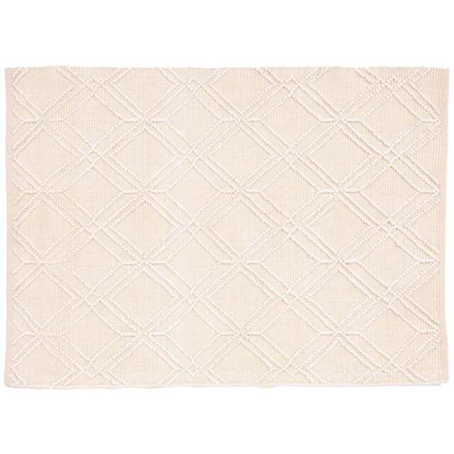Esselle Home Blenheim Cream Diamond Rug 160 x 230cm - Size: 230 x 160 x 1cm - Wilko - image 1