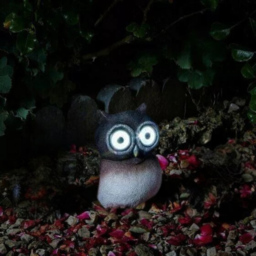Garden Mile Owl Solar LED Garden Ornament - Size: 12 x 9 x 9cm - Brown - Wilko - thumbnail 3