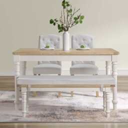 Avesbury Oak Dining Table - Oak - Wilko - thumbnail 1