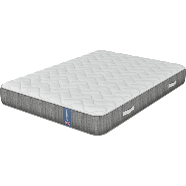 Aspire Single Pocket+ Hybrid Back Care Mattress - White - Wilko - image 1