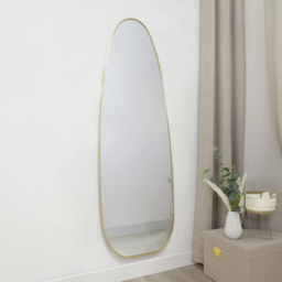 Golden Frame Organic Long Mirror 180 x 60cm - The Port. Co Gallery - Wilko - thumbnail 3