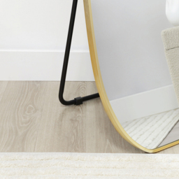Golden Frame Organic Long Mirror 180 x 60cm - The Port. Co Gallery - Wilko - thumbnail 5