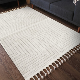 Esselle Home Arctic Maze Natural and Grey Rug 120 x 170cm - Cream - Wilko - thumbnail 7