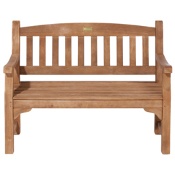Tuscan 1.2m Bench - Size: 90 x 120 x 61cm - Brown - Rowlinson - Wilko - thumbnail 4