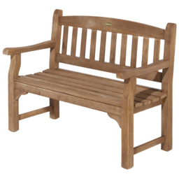Tuscan 1.2m Bench - Size: 90 x 120 x 61cm - Brown - Rowlinson - Wilko - thumbnail 3