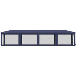 vidaXL 3 x 12m Blue Party Tent with 10 Mesh Sidewalls - Wilko - thumbnail 5