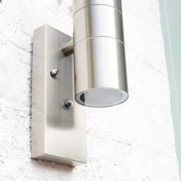 ValueLights Silver Outdoor Wall Up Down Light with Dusk till Dawn Sensor - Size: 29.6 x 7 x 7cm - Wilko - thumbnail 5