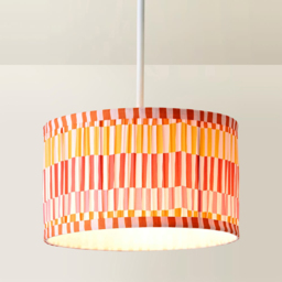 ValueLights Rae Multicolour Stripe Pleated Small Drum Ceiling Lamp Shade - Size: 15 x 25 x 25cm - Wilko - thumbnail 5
