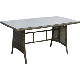 Home Garden Direct Pelias 9 Seater Rattan Dining Set Beige - Cream - Wilko - thumbnail 7