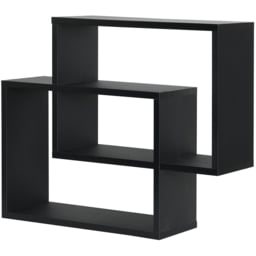 Latitude Display Wall Shelf - Black - Wilko - thumbnail 3