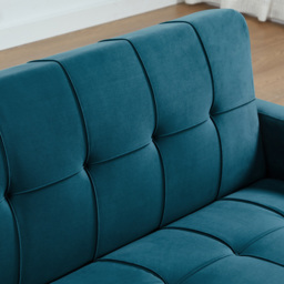 Furniture One 2 Seater 3 in 1 Green Convertible Sofa Bed - Wilko - thumbnail 7