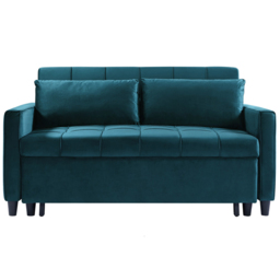 Furniture One 2 Seater 3 in 1 Green Convertible Sofa Bed - Wilko - thumbnail 3