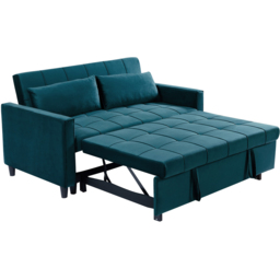 Furniture One 2 Seater 3 in 1 Green Convertible Sofa Bed - Wilko - thumbnail 6