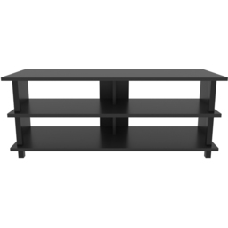 Decorotika Pueblo 4 Open Shelf Black and Anthracite Wide TV Unit - Size: 47 x 120 x 45cm - Multi - Wilko - thumbnail 4