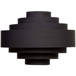 ValueLights Sette 7 Layer Black with Gold Inner Pendant Shade 45cm - Size: 45 x 33 x 45cm - Wilko - thumbnail 1