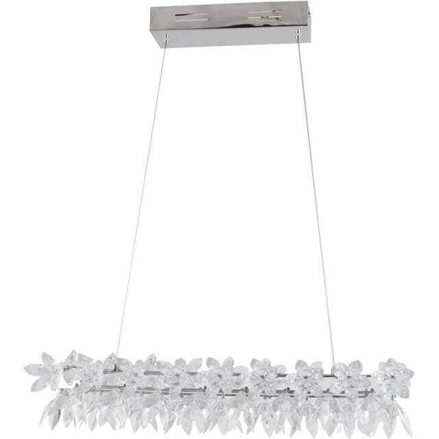 Genevieve LED Ceiling Fitting Chrome - Wilko - image 1