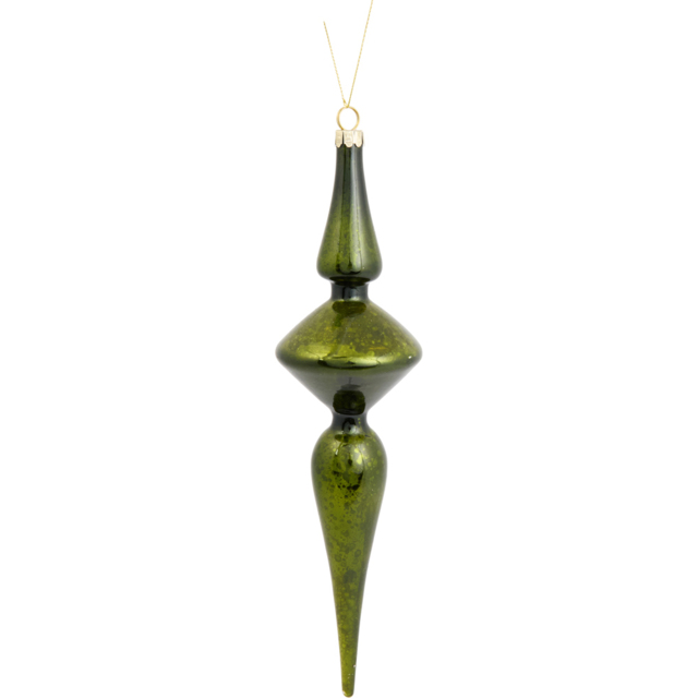 Christmas Antique Droplet Pine Green - Amber Charm - Wilko - image 1