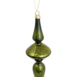 Christmas Antique Droplet Pine Green - Amber Charm - Wilko - thumbnail 3