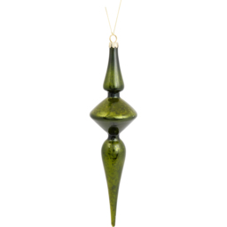 Christmas Antique Droplet Pine Green - Amber Charm - Wilko - thumbnail 1