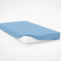 Serene King Size Sky Blue Fitted Bed Sheet - Wilko - thumbnail 3