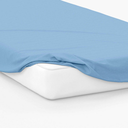 Serene King Size Sky Blue Fitted Bed Sheet - Wilko - thumbnail 4