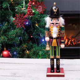 St Helens Multicolour Christmas Nutcracker with Bugle - Size: 7 x 7 x 30cm - Wilko - thumbnail 3