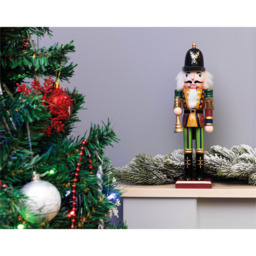 St Helens Multicolour Christmas Nutcracker with Bugle - Size: 7 x 7 x 30cm - Wilko - thumbnail 4