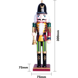 St Helens Multicolour Christmas Nutcracker with Bugle - Size: 7 x 7 x 30cm - Wilko - thumbnail 6