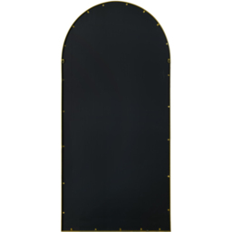MirrorOutlet The Arcus Gold Framed Arched Leaner and Wall Garden Mirror 180 x 85cm - Size: 180 x 85 x 3cm - Wilko - thumbnail 5