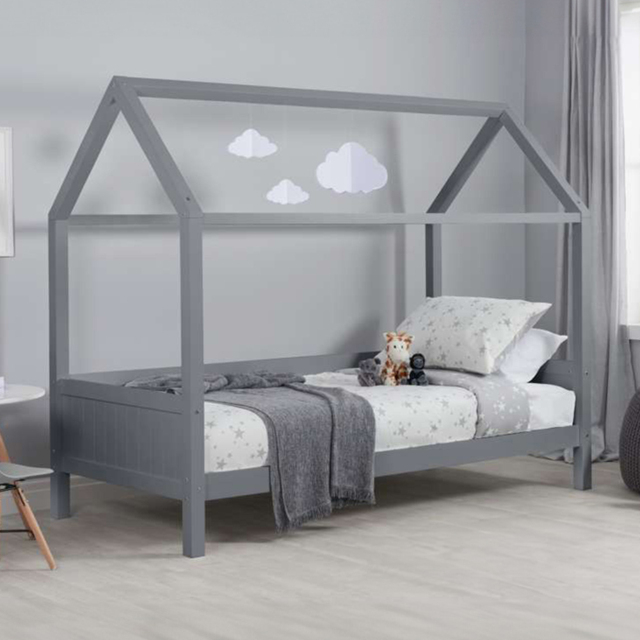 Home Single Grey House Bed Frame - Birlea - Wilko - image 1
