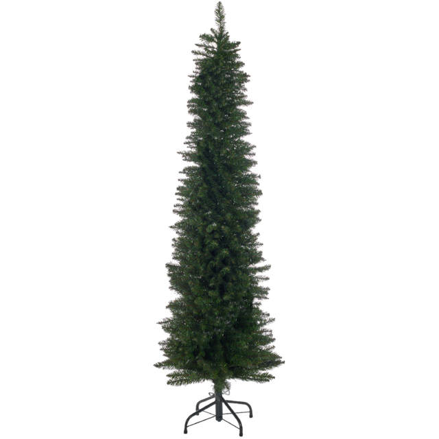 The Christmas Workshop Green Slim Line Christmas Tree 6ft - Wilko - image 1