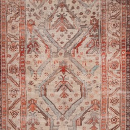 Kukoon Vintage Distressed Neutral Terracotta Beige Washable Rug 80 x 150cm - Orange - Wilko - thumbnail 4