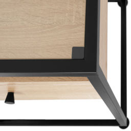 tectake 2 Drawer Light Wood Oak Sonoma Maidenhead Sideboard - Size: 50.5 x 41.5 x 121.5cm - Brown - Wilko - thumbnail 5