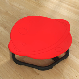 Tommy Toys Red Kids Planet Shaped Swivel Sensory Spinning Chair - Size: 23 x 50 x 54cm - Wilko - thumbnail 4
