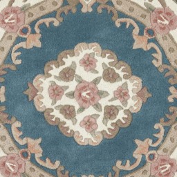 Origins Shensi Blue Wool Round Rug 120cm - Size: 120 x 120cm - Origins Rugs - Wilko - thumbnail 4