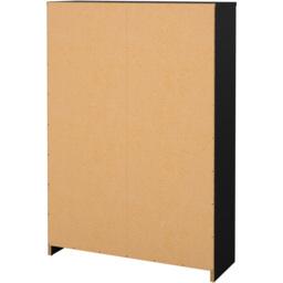 Florence 2 Door Single Drawer Matt Black Shoe Cabinet - Furniture To Go - Wilko - thumbnail 6