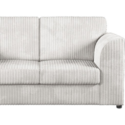 Luxor 4 Seater Silver Jumbo Cord Full Back Sofa Suite - Wilko - thumbnail 5