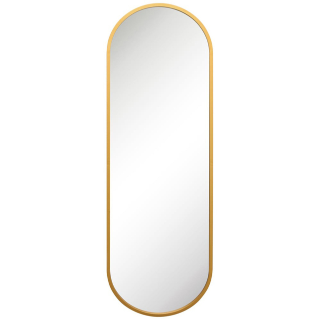 MirrorOutlet The Vultus Gold Metal Double Arched Garden Wall Mirror 180 x 60cm - Size: 180 x 60 x 3cm - Wilko - image 1