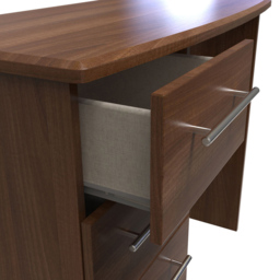 Crowndale Sherwood 3 Drawer Noche Walnut Vanity Unit - Size: 41.5 x 95 x 79.5cm - Brown - Wilko - thumbnail 7