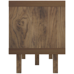 Flexi Storage Erik 2 Door Mango Wood Effect Slatted Wide TV Unit - Size: 45 x 114 x 35cm - Wilko - thumbnail 5
