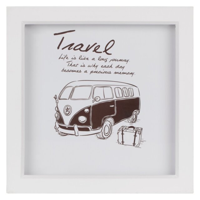 White Square Deep Box Photo Frame 8 x 8 inch - The Port. Co Gallery - Wilko - image 1