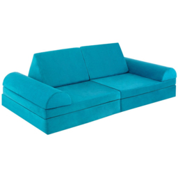 Costway Green Kids Modular Convertible Sofa Playset 6 Piece - Size: 91 x 40 x 39cm - Wilko - thumbnail 3